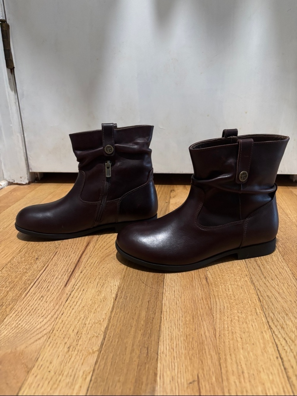 BIRKENSTOCK brown ankle boots